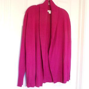 Super Soft Dark Pink Cardigan Sweater Coldwater Creek